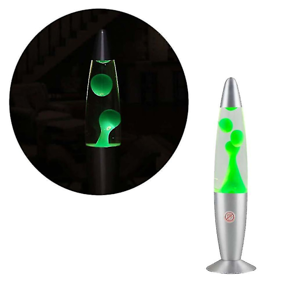 Metal Base Lava Vokslampe 25w Klar Vand Grøn Voks Lys Kreativ Dekorationslys Soveværelse Natlys (EU Stik) | Fruugo Us