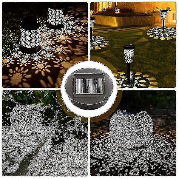 2024 4 st Ersättningssolcellslampor med LED-lampor, Ersättning för solcellslampor, LED Solar