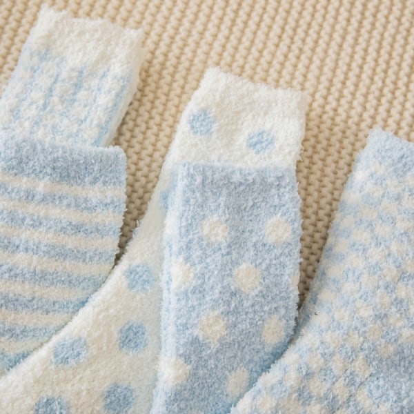 2023 Søte sokker for kvinner Varme, myke sokker Tykke vintersokker Hjemmesokker Sovesokker Gulvsokker