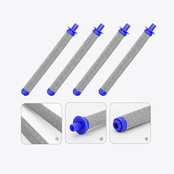 10-pak 288749 Airless Sprøjtepistol Filter Kompatibel med 60 Mesh Airless Sprøjtepistol Filter Sprøjtepistol Modeller SG10, SG Pro, SG2
