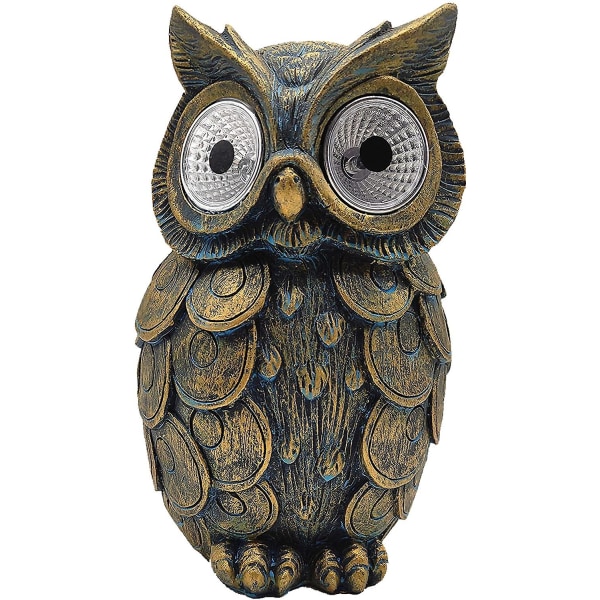 Trädgårdsprydnader Outdoor Owl Ornaments - Solar Light Owl Garden Ornaments