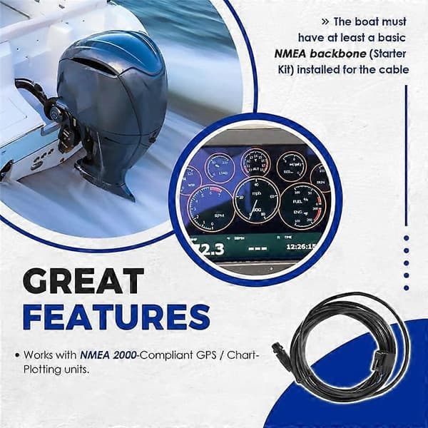 For & 000-0120-37 Motor Interface Kabel NMEA 2000 7M & T