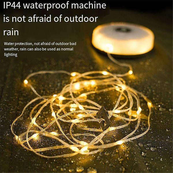Camping String Lights, med 8 justerbare moduser, LED Camping Lantern Genopladelig, Camping Lights til