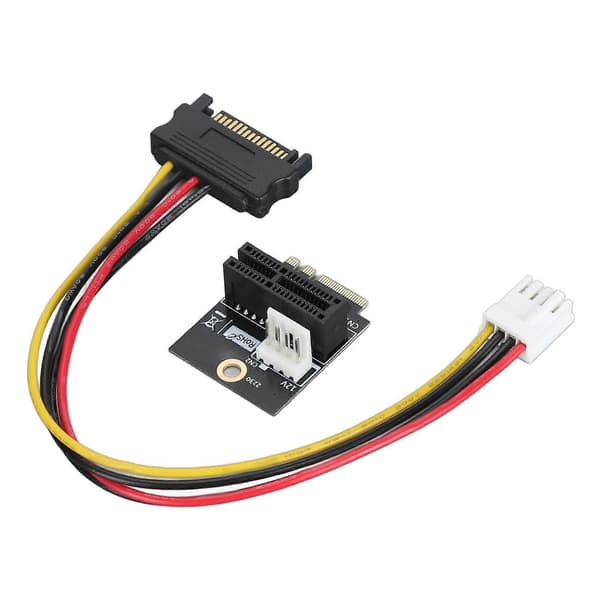 M.2 NGFF Key A A+E E til PCIE 1X Adapter 4pin 5V 12V Strømforsyning Høy Pålitelighet NGFF A E til PCIE Express X1 Adapter for Linux