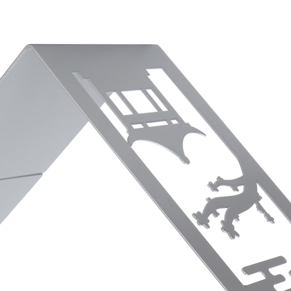 Metallbogstøtte Anti-slip Antik Stil Skrivebordsreol Bogafdeler Håndværksmateriale (Paviljongbjerg)