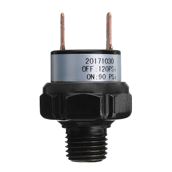 Tryckluftsbrytare Tankmontering Gänga 70-100psi 1/4\" Npt 12v/24v För Tågsignal Fk