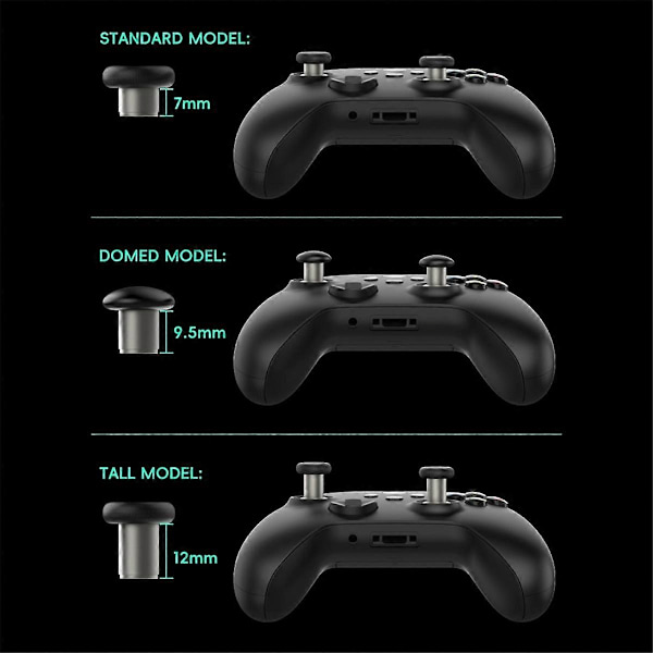 8 Pak Analog Joysticks til Elite/ S/ / Håndtag Udskiftning Controller Komponent Sæt M