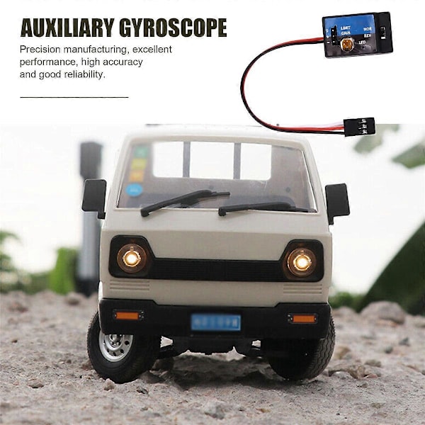 Hög Hastighets Drift Extra Gyro för WPL D12 Mini Truck Drift Flat Running RC Bil Extra Modifiering