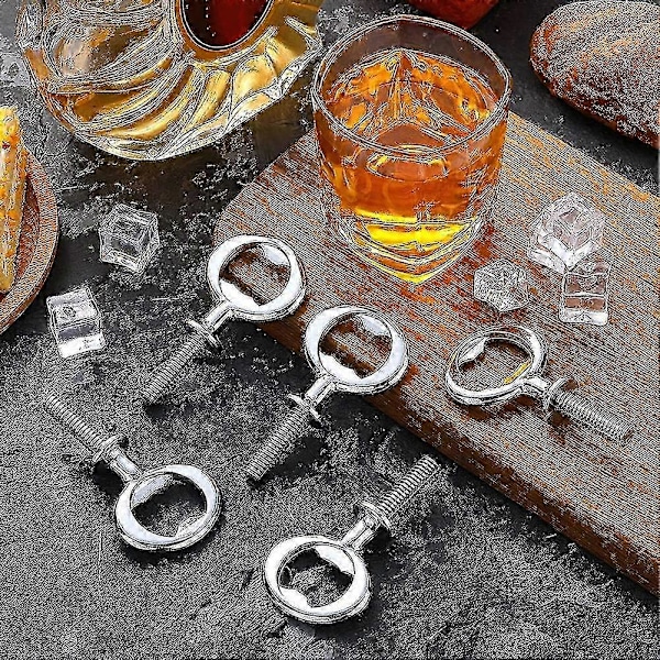 8 Delar Flasköppnare Kit Metall Flasköppnare Gör-det-själv Hantverk Ölflasköppnare Tom Flasköppnare