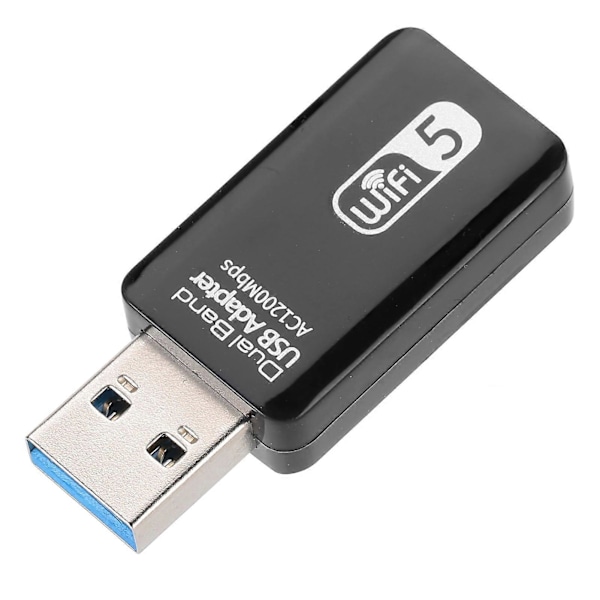 Dual Band USB -sovitin WIFI5 AC1200Mbps 2.4GHz 5.8GHz langaton verkkokortti USB3.0-liitäntä