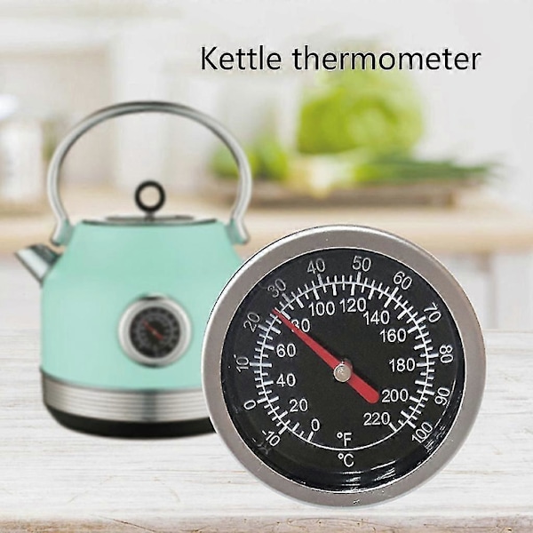 Rustfrit termometer 1/4 NPT gevindforbindelse -10-100/0-220F skivetermometer