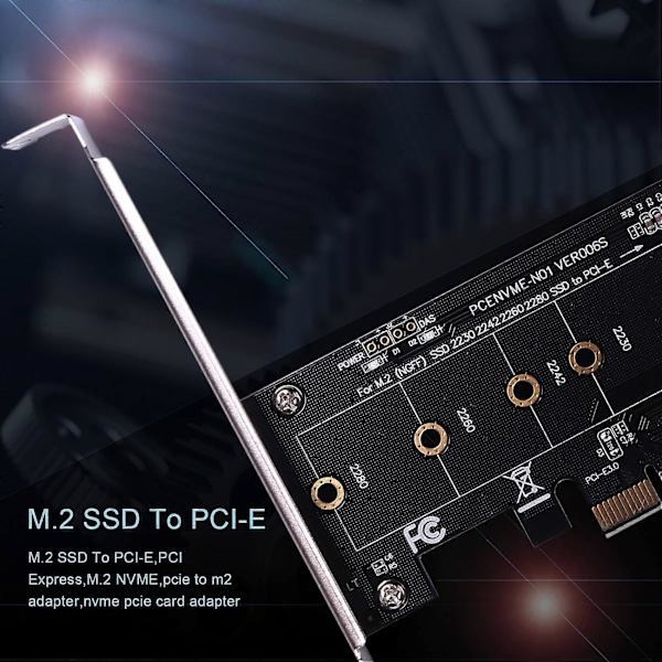 Lisäkortit PCIE - M2-sovitin PCI Express 3.0 X1 - NVME SSD M2 PCIE -korotussovitin tukee 2230 2