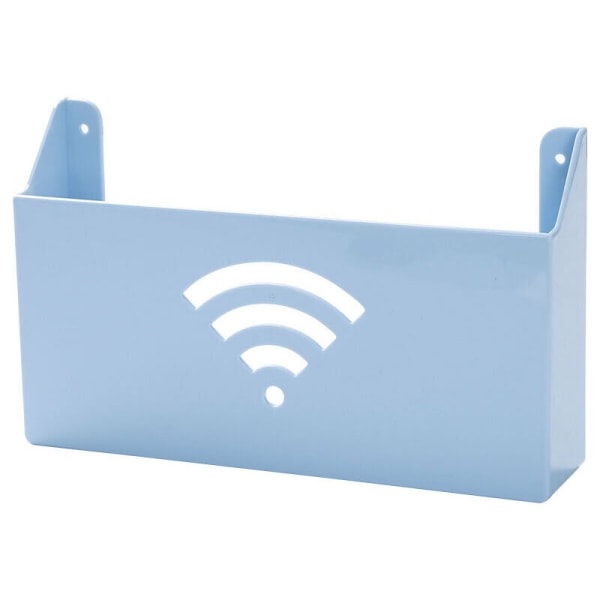 Home Creative -WiFi-ruter Veggoppbevaringsboks -Veggdekorasjon -For mediaskjerming, blå