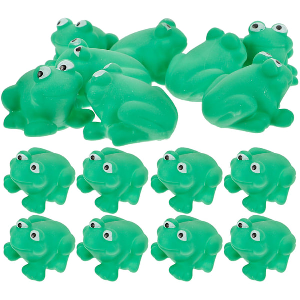 24 stk. Dusj Frosker Lekebad Lekebad Frosker Formet Squeaky Leke