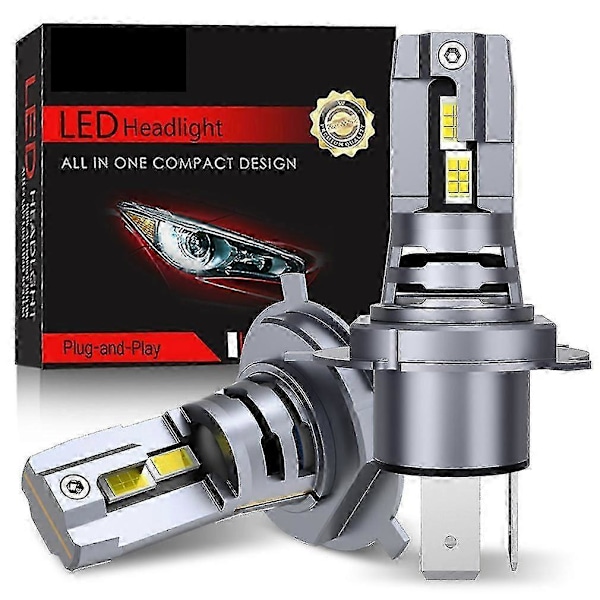 Nya Modeller 40000LM Canbus H4 LED Strålkastarlampor 9003 HB2 Helljus Halvljus 120W Billampor 24 CSP 3570 Turbo Led Diodlampor 12V 6500K