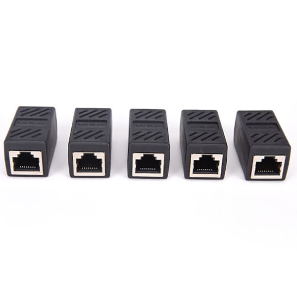 3 x RJ45 hunn-til-hun-nettverk Ethernet LAN-kontakt Adapter Coupler Extender