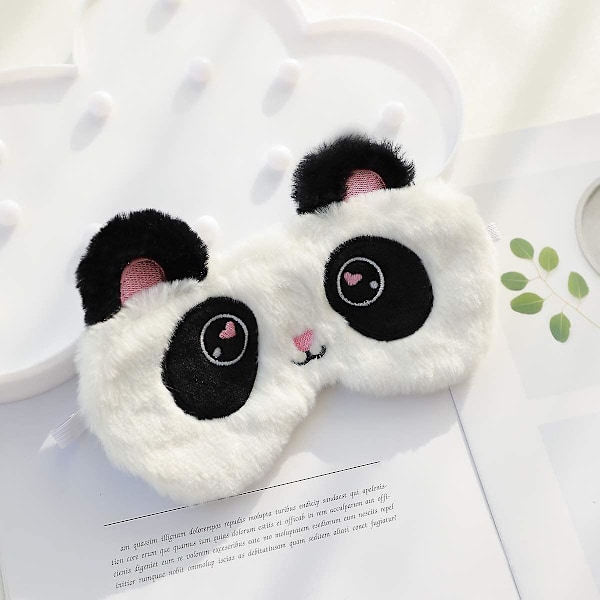 Panda Sovmask Sovmask Ögonmask För Sömn Siden Roliga Presenter Rolig Ögonlapp