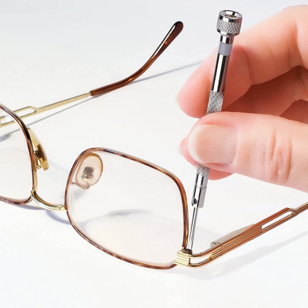 5-pak lille fladskruetrækker, miniskruetrækker til briller, smykker, bærbar computer (0,8 mm-1,6 mm)