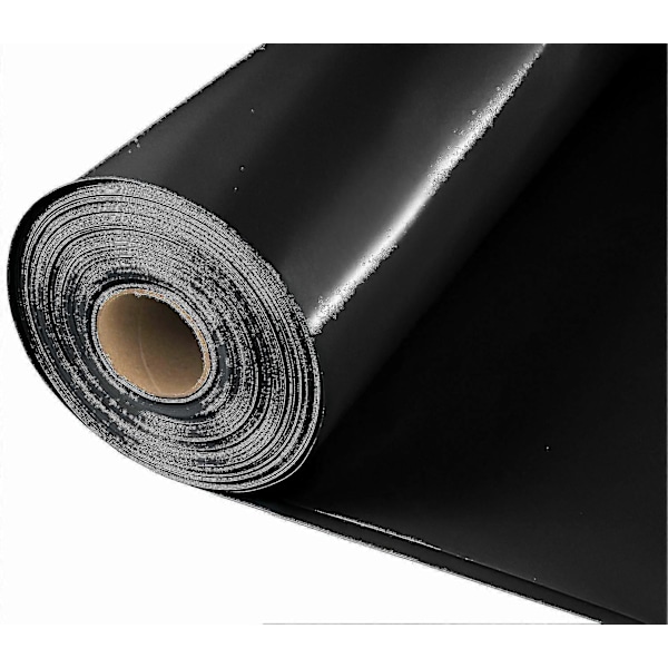Fuktspärrsmembran Svart Polyetenfolie Rulle DPM 4m 5m Bred 300mu Tegel-1m x 5m-