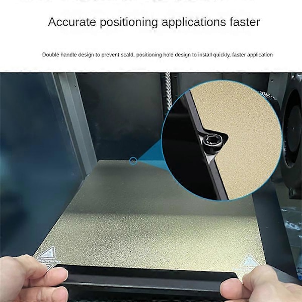 PEI+PEO Ark Utskrift Uppvärmd Bäddplatta 235mmx235mm för Ender-3 S1/End-5 S1/K1Pei Uppvärmd Bädd 3D-skrivare