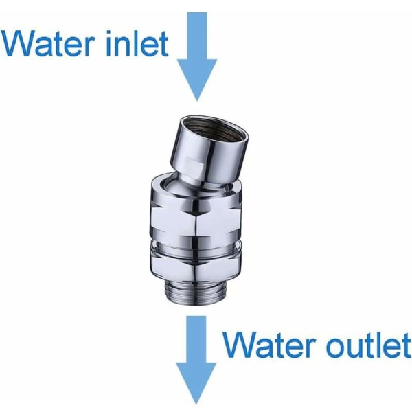 Säädettävä messinkinen kääntyvä palloliitos, suihkuvarren liitäntä