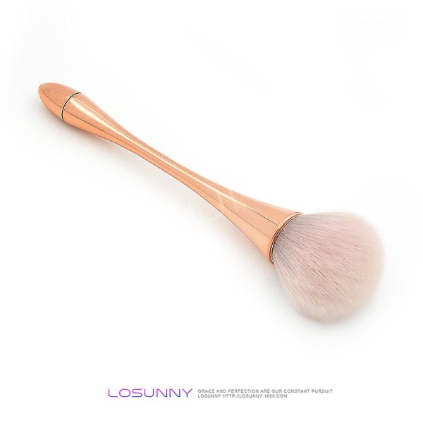 Veeki 1 st Xiaoman midja lös pulverborste, flerfärgad Blush Makeup Brush Bägare Honungsborste, Rose Gold Handle Foundation Brush