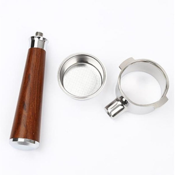 Kaffe Maskine Håndtag Rustfrit Stål Bundløs Håndtag Kaffe Maskine Filter Tilbehør - til Delonghi Kaffe Maskiner, 51mm, 1stk