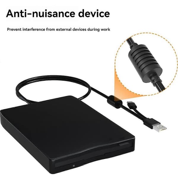 USB Floppy Disk Reader Floppy Disk Drev Dobbelt Interface Ekstern USB C Floppy Disk Drev til PC Lapt