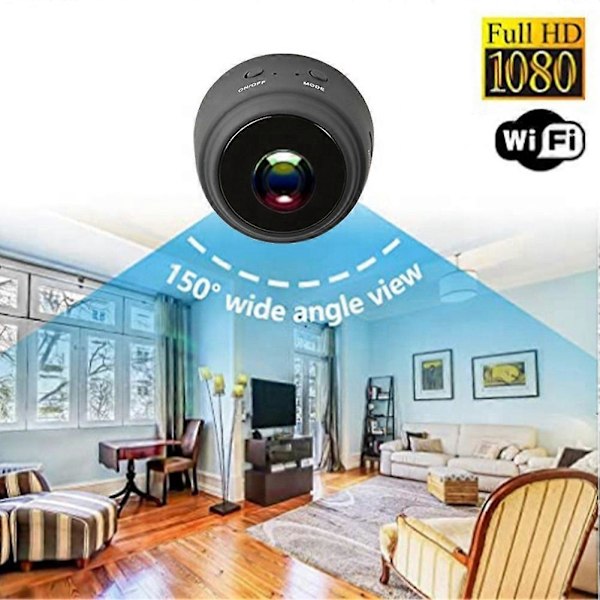 A9 Mini Kamera HD 1080P Mörkerseende Videokamera Trådlös WiFi IP Nätverkskamera 150 Hem Säkerhet S