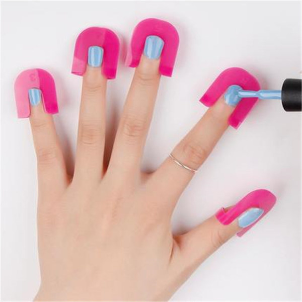 Nagelkonst Anti Spill Clip Nagelkonst Verktyg Set - Rosa, 52st