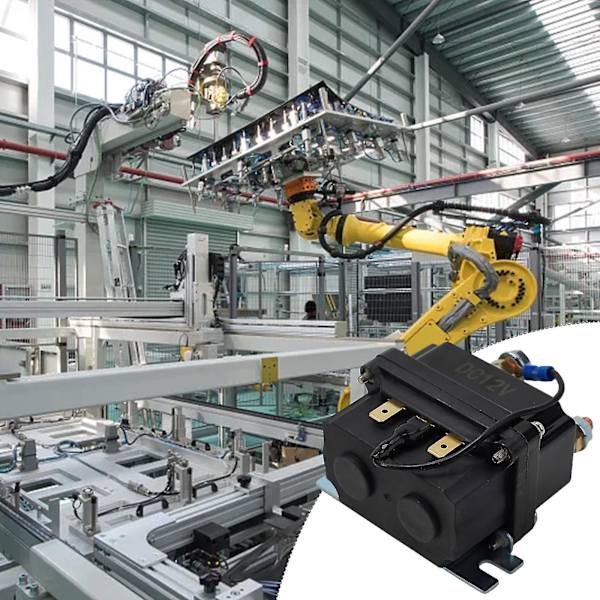 500A 12V 12000 Lbs Vinsch Vinsch Solenoid Relä Relä 12V 500A Kontaktor Styr Maskinverktyg Reläer Mekanisk Utrustning