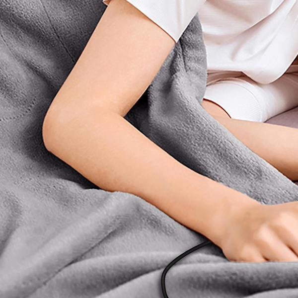 Elektrisk oppvarmet teppe over under teppe fleece vaskbart polyester krigs- madrass