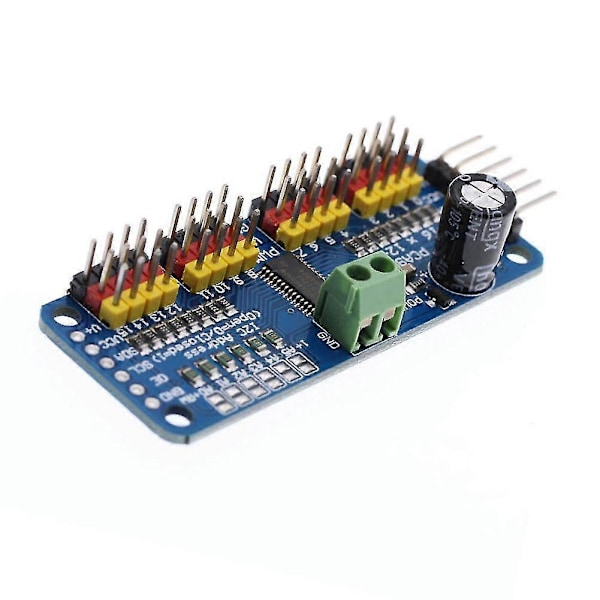 PCA9685 16-kanals PWM/servo-drivare IIC-gränssnitt för Arduino Shield-modul