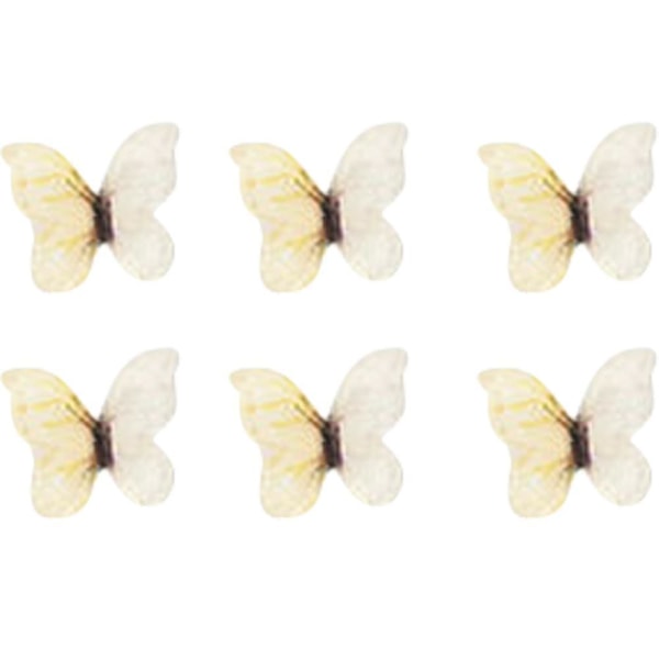 3d Nail Art Nail Butterfly Rose Nail Art Charm, Farverig Nail Art Glitter Med Rhinestones Faux Pearl Nail Stickers Til Piger Gør-det-selv Craft Smykker Blomst