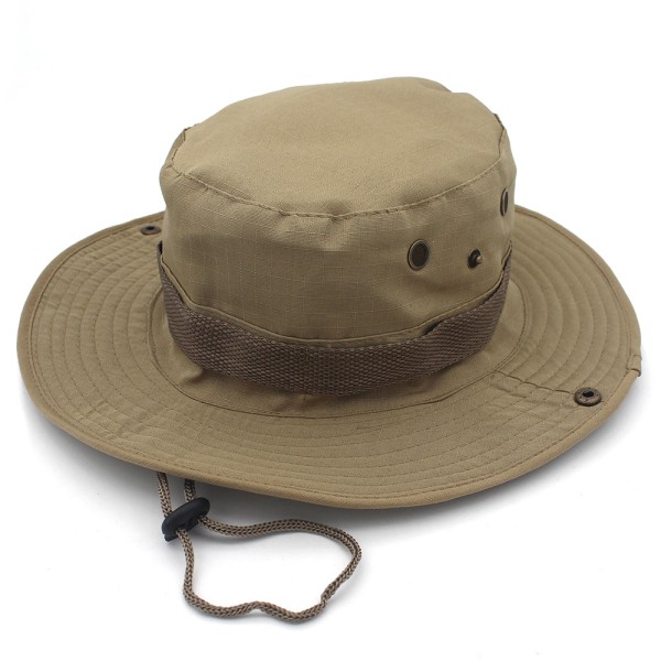 Klassisk junglehat, solhat, spandhat, spandhat i army-kampstil, spandhat