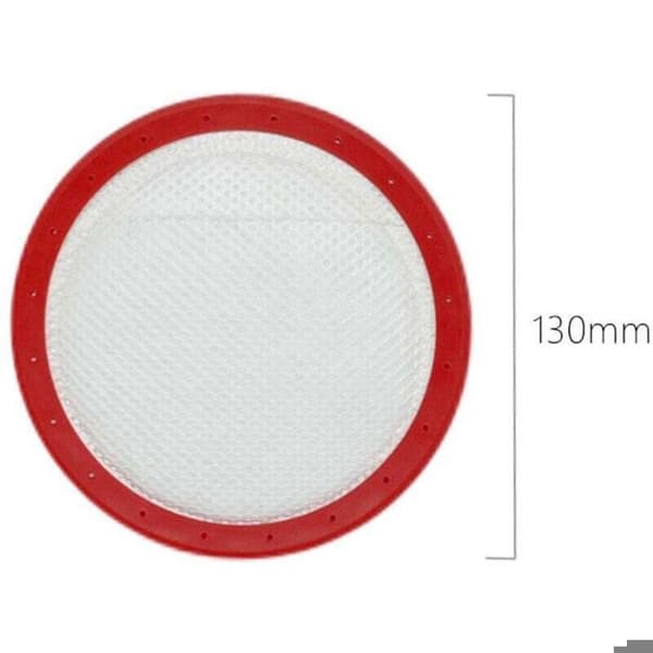 Rundt HEPA-filter til støvsuger - Vaskbart - Bomuld - 130 mm - Kompatibelt med Midea C3-L148B