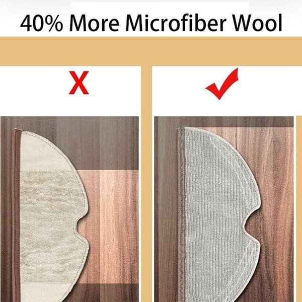 8 stk. moppeklude til Xiaomi Roborock S5 Max S6 Pure S6 MaxV støvsuger