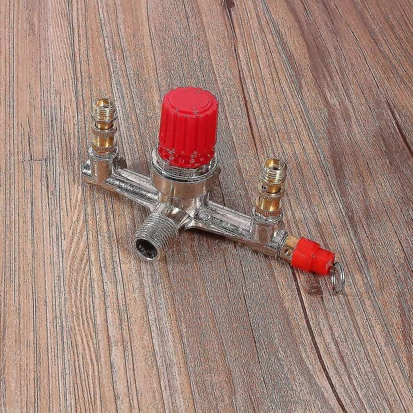 Kompressor - Samfox Manifold til kompressor Luftkompressor Udløbsrør Regulator Fitting