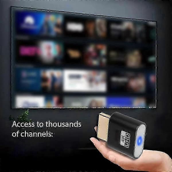 4K Langaton HDMI-suoratoistosovitin televisiolle, Plug & Play -näyttölaite