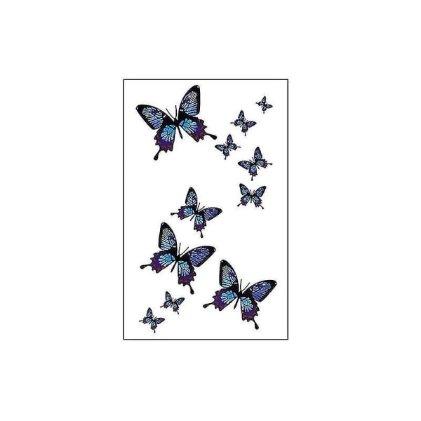 [gratis frakt] Fjärilar 3D flerfärgad tillfällig tatuering falska kvinnor