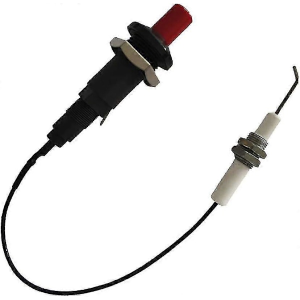 Paket Piezo Tändare Gasgrill Tändare med Tryckknapp Universal Trådad Keramisk Elektrod 30cm