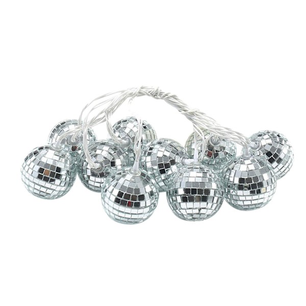 LED-lyssnor med speilball, scenrefleksjonslampe for bryllup, nyttår, jul, DJ, hjemmefestdekor, feriepynt