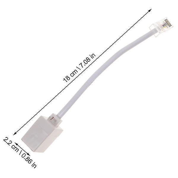 2 st RJ11 till RJ45-adapter Telefon till Ethernet-adapter Telefon till Ethernet-kabel[HSfF]