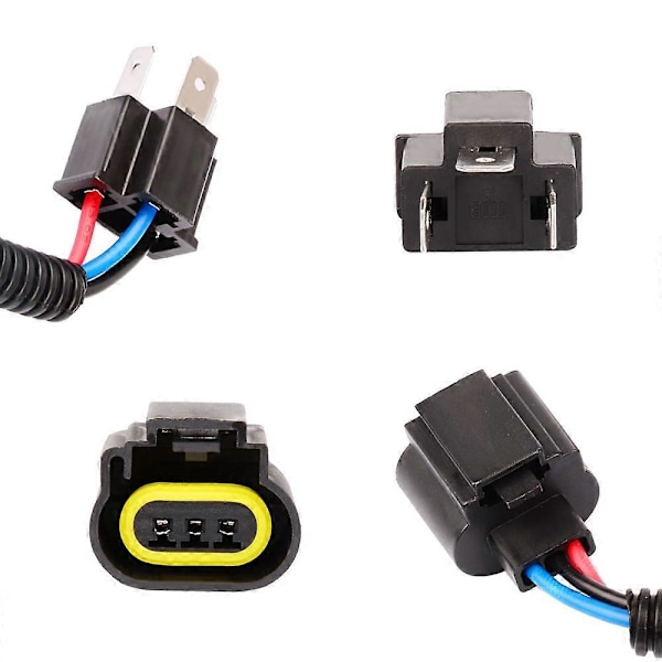 H4 9003 HB2 Uros - H13 9008 Naaras Adapteri Jälkiasennus Johdinsarja LED-ajovalojen Muunnossarjaan 2kpl