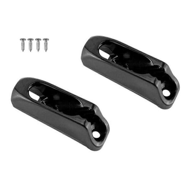 2 st Båt Svart Nylon Självlåsande Rep Klam Cleat Lås för Marintillbehör För Rep Inte Mer Än 4mm Skruv Bult 3mm