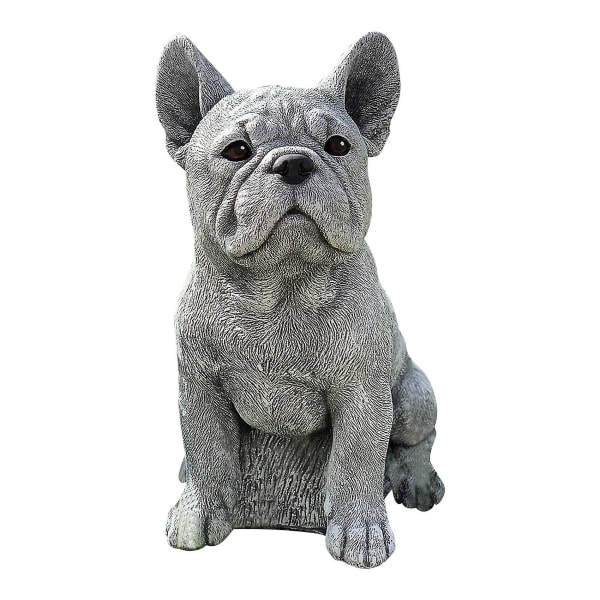 Staty Trädgårdsdekoration Hund Hartsdekoration Tax & Fransk Bulldog Skulptur Hemsprydnader 1