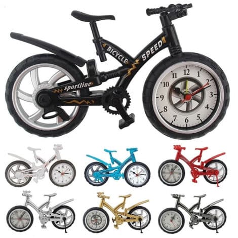 Bordsklocka Cykelform Analog Väckarklocka Hemmakontor