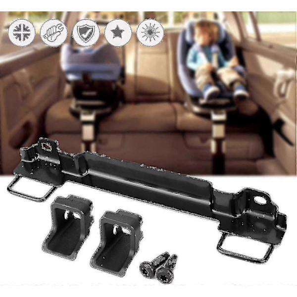 2024 Universal Isofix Fäste Stål, Barnsäkerhetsstolar Monteringskit Smalt Hållbart Lång Livslängd Stabil (svart)-Bra