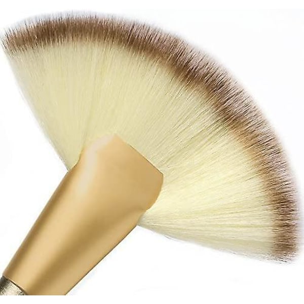 1 st Babysbreath Slim Fan Makeup Brush Blending Highlighter Shine To Contour Powder