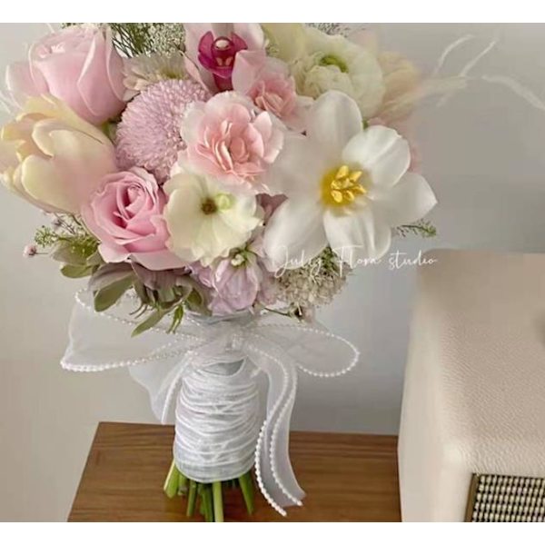 Pearl Mermaid Flower Wrapping Ribbon